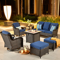 Outdoor conversation sets with deals fire pit